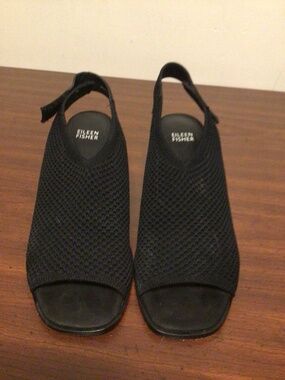 Eileen Fisher knitted sling back shoes SZ 81/2cottage core ,comfy ,daily wear